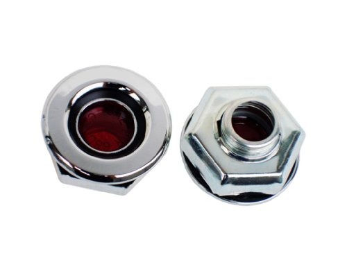 PG Classic 163-SR Mopar A B-body Rear Flat Side Marker Light with Red Color Lens Marker Lights PG Classic 163-SR