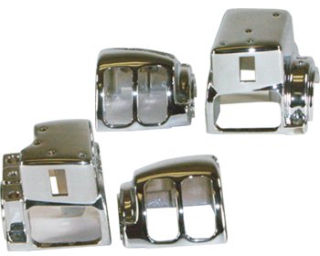 Handlebar switch housing kit 96/l* flht, 06/l* flhx rpls. Hd 70223-96b chrome-by-V-FACTOR Handlebars V-Factor 13365