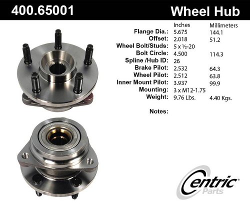 Hub Assemblies Centric 400.65001