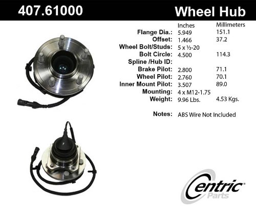 Hub Assemblies Centric 407.61000