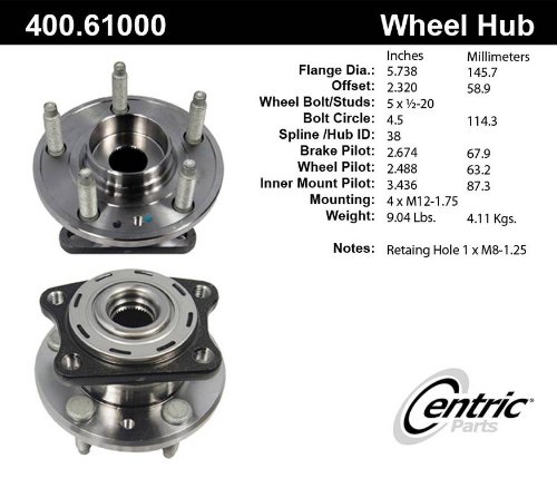 Hub Assemblies Centric 400.61000