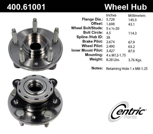 Hub Assemblies Centric 400.61001