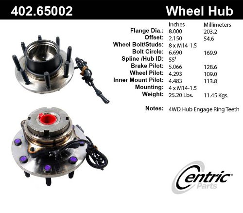 Hub Assemblies Centric 402.65002E