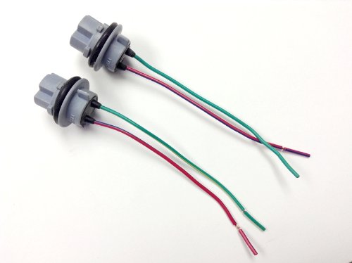 2X 7440/992/T20 Bulb Socket Brake Turn Signal Light Harness Wire LED Pig Tail Plug Accessories Fyre Flys 7440 Adaptor