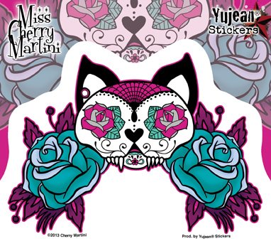 Bumper Stickers, Decals & Magnets Miss Cherry Martini YJ-JA618