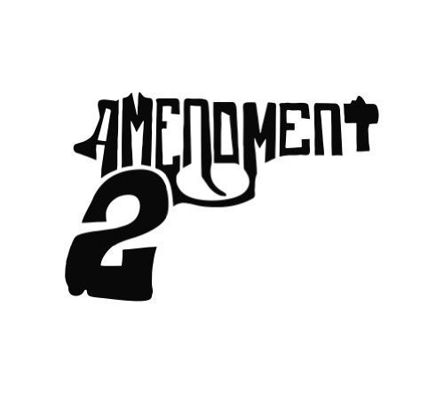 2nd Amendment Gun Control Rights Die Cut Vinyl Decal Sticker 4 inch Black Decals Simply Texas 2AGCR-4B