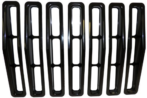 Crown Automotive YJ7509B Black Grille Insert Set; Grilles Crown Automotive YJ7509B