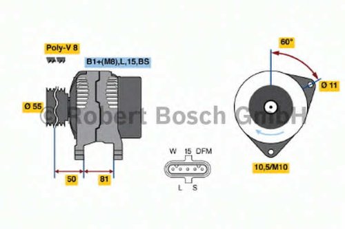 Alternators Bosch 0124655005