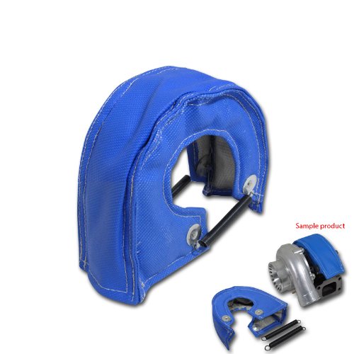T3 T25 T28 NISSAN GT-R BLANKET HEAT SHIELD TURBO CHARGER LARGE COVER WRAP BLUE Turbocharger JDM Sport HS-001BL_37