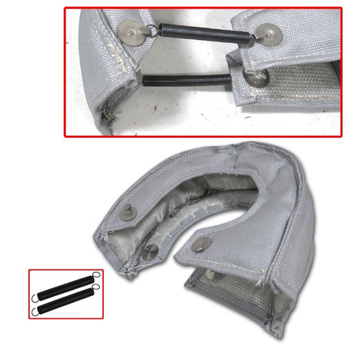 TOYOTA STARLET GT SERIES TURBO CHARGER HEAT SHIELD BLANKET COVER WRAP SILVER T4 Turbocharger JDM Sport HS-002SL_19