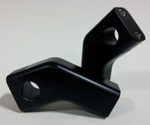 Scootworks SWR-3 PhatRisers, Black, for Suzuki VS-1400 Intruder Handlebar Risers Scootworks SWR3W8VS1400Black