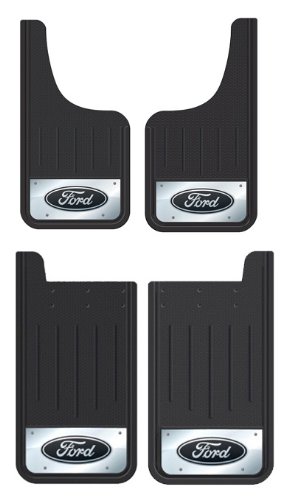 Ford Heavy Duty Mud Guard - Front and Rear Set of 4 Mud Flaps & Splash Guards Plasticolor 0606R01-0595R01