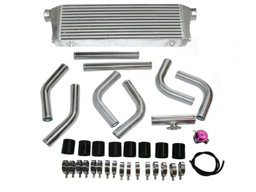 BOV + 28x7x2.5 inch Universal Intercooler + 2.5 inch Piping Kit Piping & Piping Kits CXRacing 10252000246