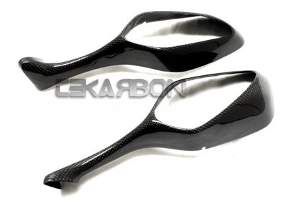 2008-2011 Honda CBR 1000RR Carbon Fiber Mirror Covers Mirrors TEKARBON HN10809-MRROR