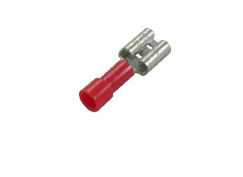 JT&T Products (2102C) - 22-18 AWG .250 Tab, Vinyl Insulated Female Disconnect Terminals, Red, 100 Pcs. Accessories JT&T 2102C