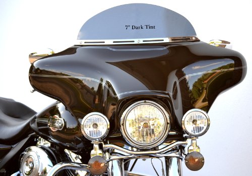 KKG Enterprises 7DK-1 Dark Tint Windshield To Fit Harley Davidson Windshields KKG Enterprises 7DK-1