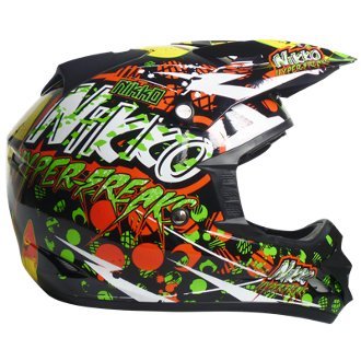 Nikko MotoRacing N719 Multi Hyperfreaks Helmet - XX Large Helmets Nikko MotoRacing NMR-719-02-HYF-MULTI-XXL