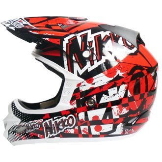 Helmets Nikko MotoRacing NMR-719-02-HYF-RED-YM