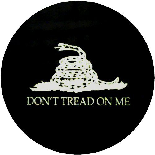 CustomGrafixTireCoversTM Don't Tread On Me Tire Cover with Security Grommet Tire Covers CustomGrafixTireCovers A-F51 30
