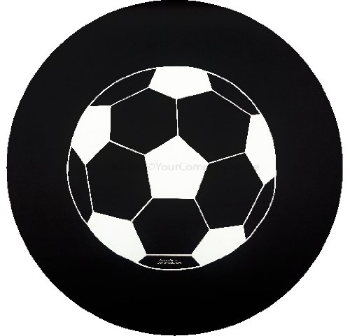 CustomGrafixTireCoversTM Soccer Ball Tire Cover with Security Grommet and Lockable Cable Tire Covers CustomGrafixTireCovers A-F52 29