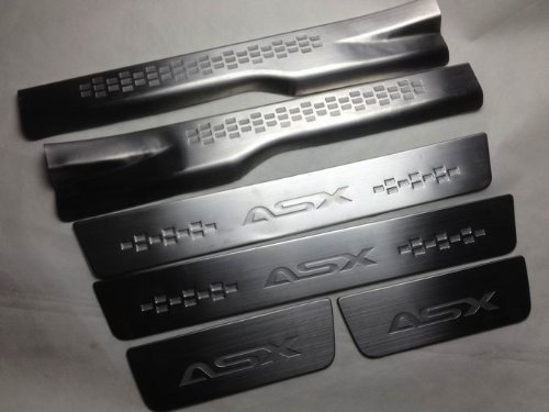 Door Sill Scuff Plate for Mitsubishi ASX ( Outlander Sport ) 6pcs 2010 2011 Door Entry Guard GOOACC CAR371