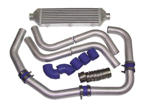 BOV + 27x6x2.5 inch Universal Intercooler + 2.5 inch Piping Kit Piping & Piping Kits CXRacing 10252000253