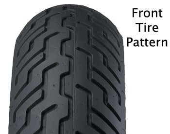D402 Front<br>Slim White Sidewall<br>MT90B16 Size<br><b>Note:</b> Front tire only and is not interchangeable with D402 MT90B16 rear tire-by-Dunlop Cleaners Dunlop Tires 50811
