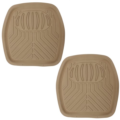 Oxgord 2pc Bear Claw Rear Floor Mats for AMC Javelin/Amx, Beige Universal Fit Oxgord FMBM-2B-AJAVELIN-BG