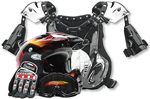 Gloves Typhoon Helmets YOMOTO75REDBLKACPCOL