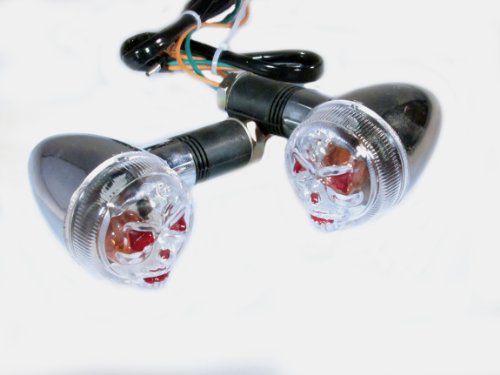 Turn Signal Bulbs LA SUPER MART SKULLHEAD-TURN-12 LED-PAIR