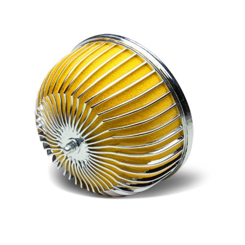 DPT, AF-3-015-YE, 3 Inlet Short Ram Cold Air Intake Mushroom Style Clamp On Washable Cotton Yellow Air Filter 5.125 Overall Length Air Filters DPT AF-3-015-YE