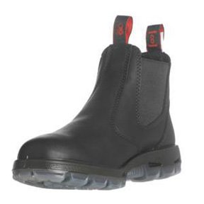 Easy Escape, 6 Slip-On Black Leather Boots, Steel Toe, UK Size 9.5-by-REDBACK BOOTS Shoes Redback Boots RDB-USBBK9.5