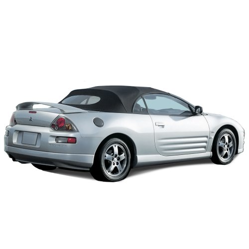 Mitsubishi Eclipse Spyder Convertible Top 2000-2005 in Cabrio Grain Vinyl with Heated Glass Window, Black Tops & Roofs Sierra Auto Tops & Seats 10-33-ECL-020