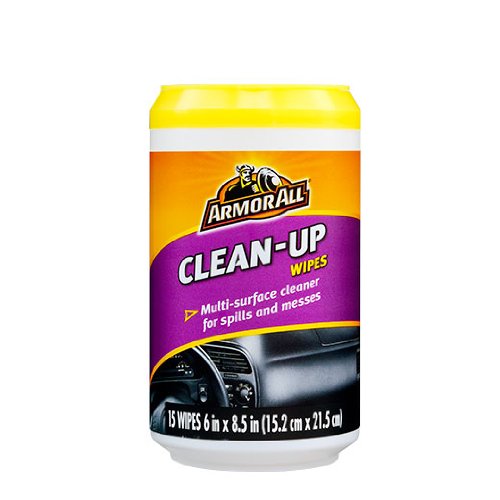 ArmorAll Clean-Up Multi-Surface Car Interior Cleaner for Spills & Messes, 15 Wipes Cleaners Armor All 200716E