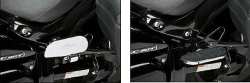 2014 Suzuki Boulevard C90/C90t Billet Passenger Floorboards- Chome 990A0-75141 Custom Fit Suzuki 990A0-75141