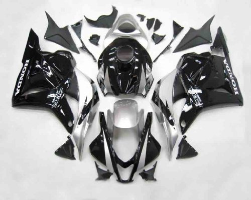 ABS Plastic Injection Motorcycle Fairing Fit For 2009-2010 Honda CBR 600RR silver-balck Fairing Kits Meizhoushi MZS26-Fair13-10-004-02