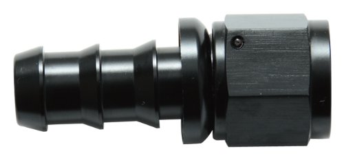 Vibrant Straight Push-On AN Hose End Fitting, -6 AN - Black Fittings Vibrant Performance 22006