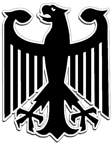 Bumper Stickers, Decals & Magnets Achtung T Shirt LLC Eagle_Decal