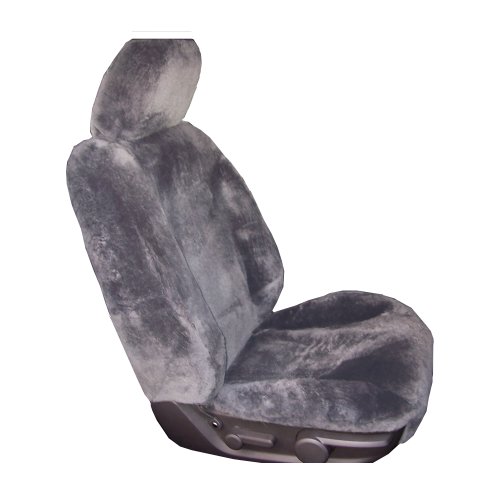 Luxury Australian sheepskin semi custom steel grey seat cover (HEADREST COVER NOT INCLUDED) Accessories Aegis cover 101003