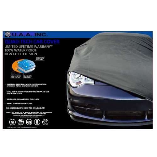 UAA Gray Fitted Waterproof High Quality Car Cover & free lock & cable for VOLVO C30 Custom Fit U.A.A. INC. CC-1303-VC
