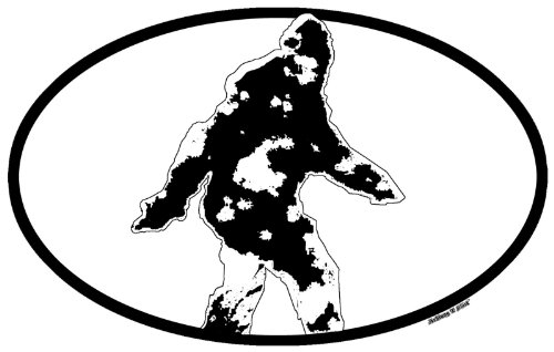 Decals Achtung T Shirt LLC Bigfoot_Oval_Decal