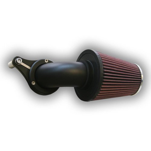 FIGURE MACHINE - TCFLOW-C - TWIN CAM AIR CLEANER (1999+ TWIN CAM) WITH K&N RC-4161 - VIVID BLACK Air Filters Figure Machine 607-1243