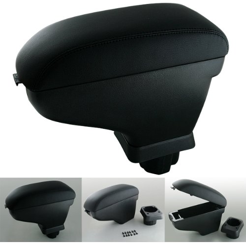 Black Leather Armrest Console Box for Nissan Versa Tiida Sedan 2007-11 Warranty Body 99Parts AM-01-0008A