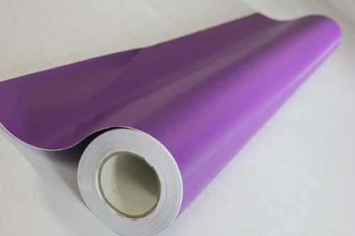 Purple 3D Carbon Fiber 5ft x 9.5ft ( 3M x 1.52M ) Cast Vinyl Decal New Bubble-Free Car Wrap Interior Decals VViViD VViViD7-PCF-9.5