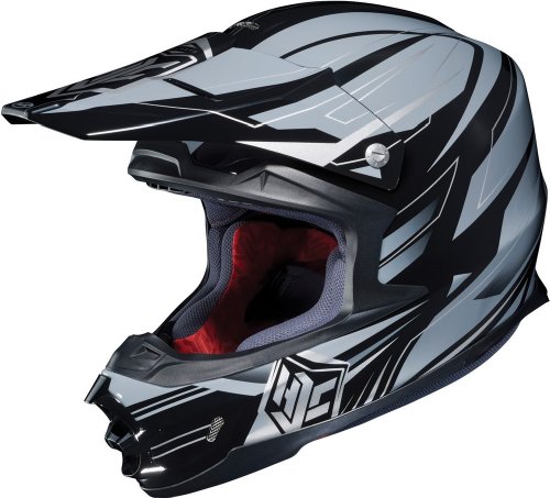 HJC FG-X Talon - Motocross MotoX Dirt Helmet - MC5 - Black/Grey - LG Helmets HJC Helmets 336-954