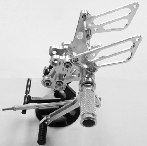 Silver OEM Motorbike Billet Rear Sets Set Rearsets fit for Suzuki GSXR 600 750 1000 SV 650 S Rearsets LIN LIN-MTpets-S002
