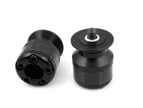 Black Carbon fiber Lightweight Motorcycle Swingarm Sliders Spools 8mm Fit For Honda CB919 2002-2007 Swing Arm Spools LIN LIN-16MT827-8MM-048-black
