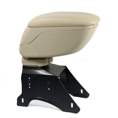 Beige Sliding Cover Leather Armrest Center Console Box Universal Fit New Hot Center Consoles 99Parts AM-01-0023A