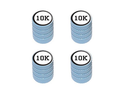 10k - Tire Rim Valve Stem Caps - Light Blue Valve Stems & Caps Graphics and More V061_LtBlue