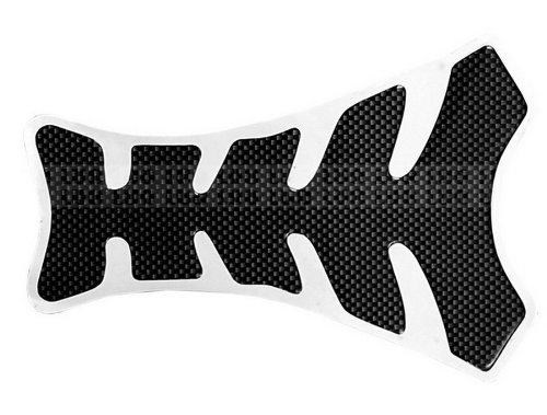 Motorcycle Racing Carbon Fiber Texture Fuel Gas Tank Protector Pad Sticker Black For Universal Fit Gas Tank Protectors Luo Luo LUOO-T-P-004